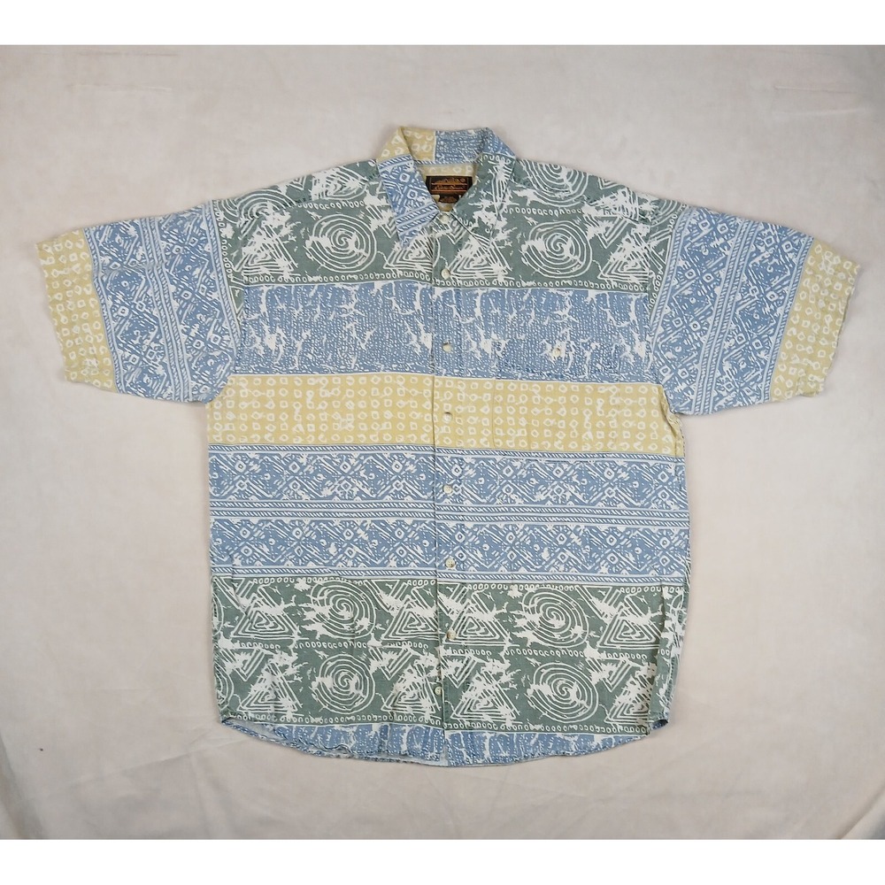 Eddie‎ Bauer Large Mens Shirt Linen Camp Casual